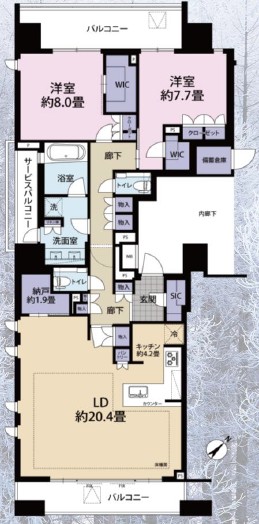 グランリビオ表参道-間取り