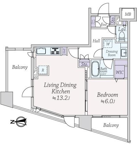 シティハウス代々木ステーションコート-間取り