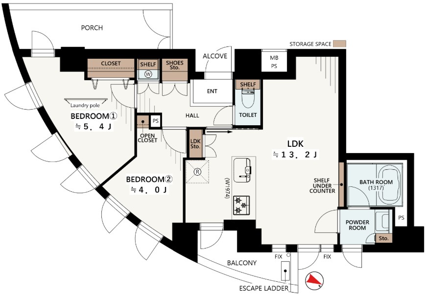 ジェイパーク中目黒Ⅳ-間取り