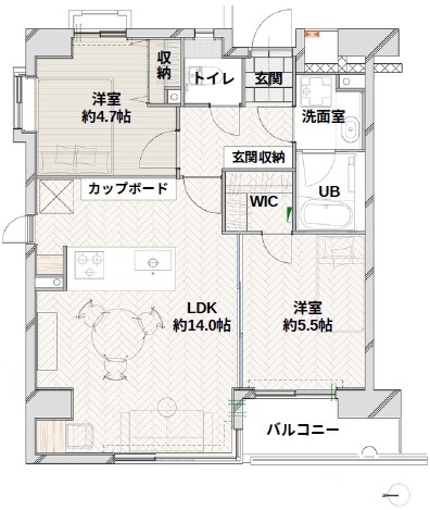 チュリス明大前-間取り