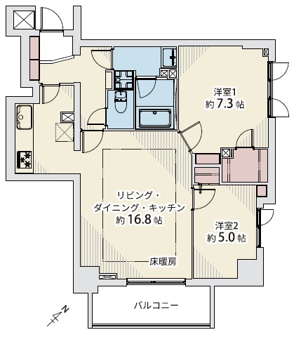 フィールM西新宿-間取り