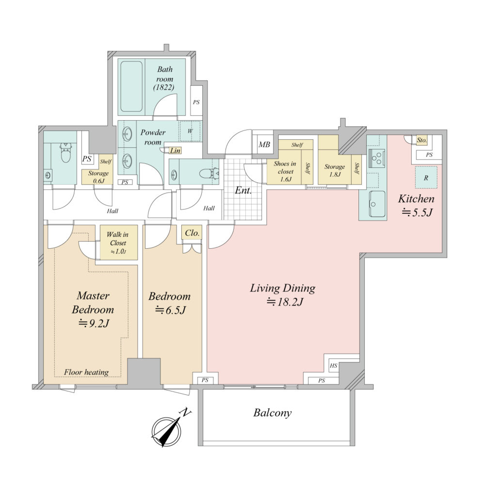 ウエリス代官山猿楽町テラス-間取り