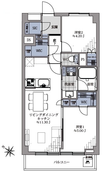 ライオンズマンション初台-間取り