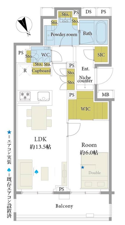 クレヴィア渋谷富ヶ谷-間取り