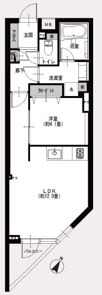 ベルヴィラージュ目黒-間取り