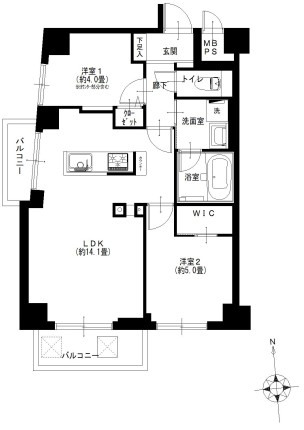ルモン広尾-間取り
