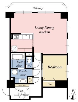 朝日広尾マンション-間取り