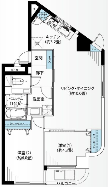 コンド恵比寿-間取り
