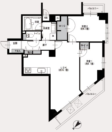 コンフォート南台-間取り