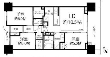 シティハウス笹塚レジデンス-間取り