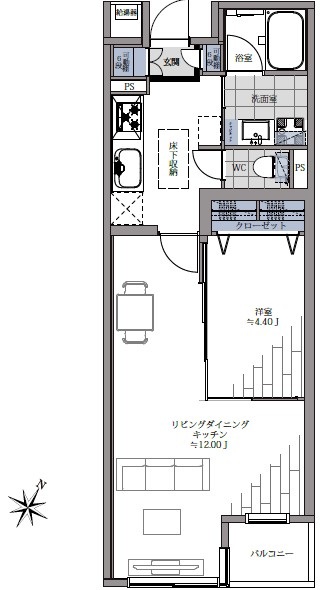 メゾンヴェール幡ヶ谷-間取り