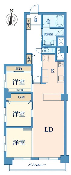 幡ヶ谷ハウス-間取り