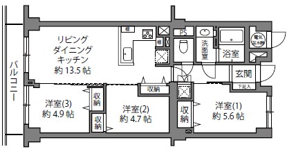 方南サンハイツ-間取り