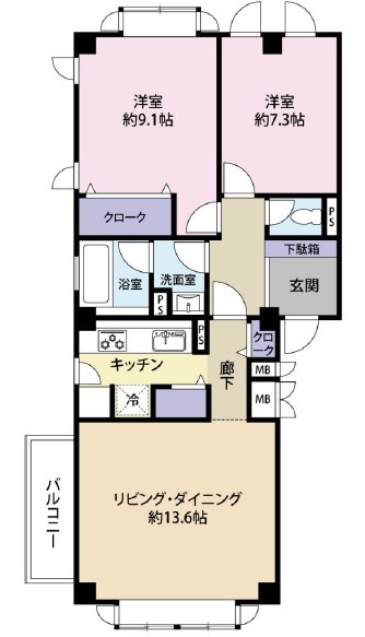 松濤ロイアルハイツ-間取り