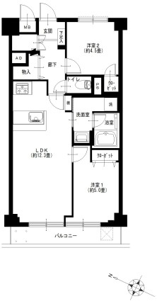 ライオンズマンション初台-間取り
