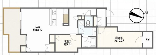 ロイヤルシーズン南麻布-間取り