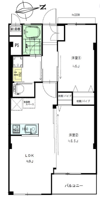 代々木第2コーポラス-間取り