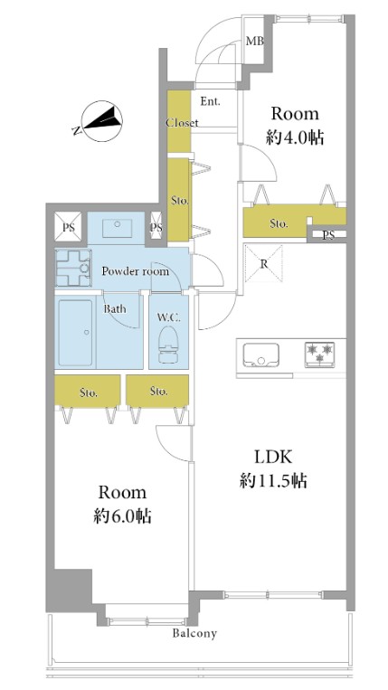 イトーピア目黒青葉台-間取り