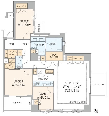 ザ・パークハウス中目黒小川坂-間取り