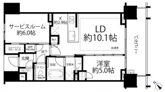 シティハウス広尾南-間取り