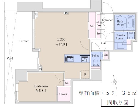 ブランズ麻布狸穴町-間取り