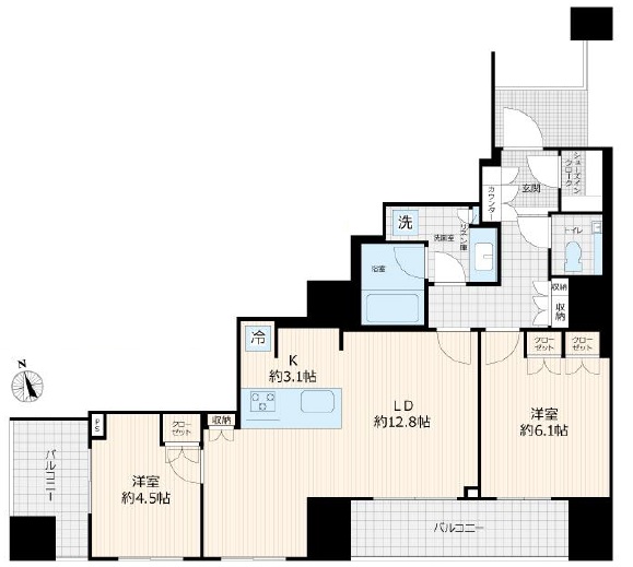 ブランズ麻布狸穴町-間取り