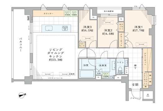 ウェリス麻布狸穴-間取り