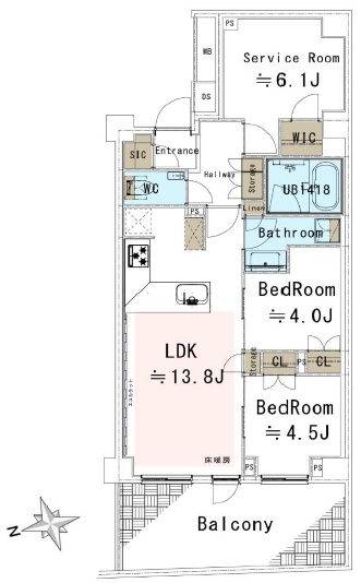 オープンレジデンシア上原-間取り