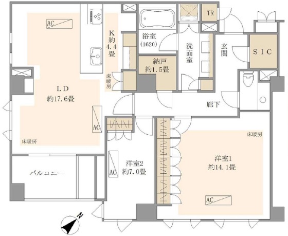 ザパークハウスグラン南青山-間取り