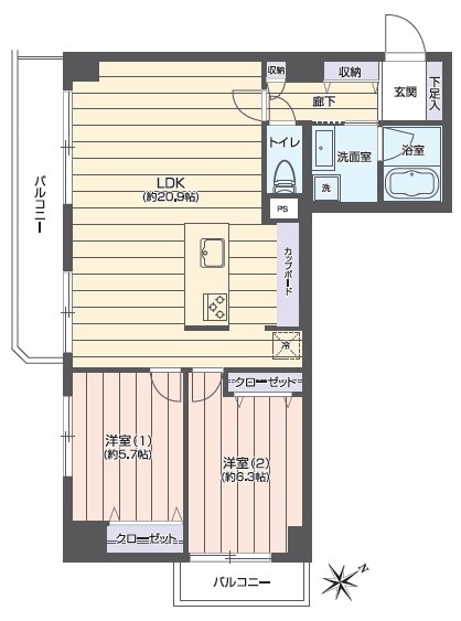 シャンボール三田-間取り