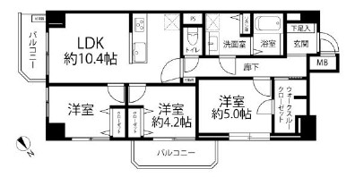 シャンボール三田-間取り