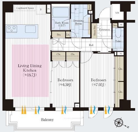 パークハウス神宮前-間取り