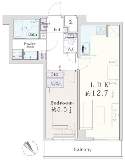 ライオンズガーデン幡ヶ谷-間取り