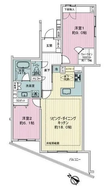 ライオンズヒルズ参宮橋-間取り
