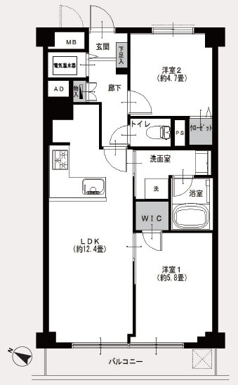 ライオンズマンション初台-間取り