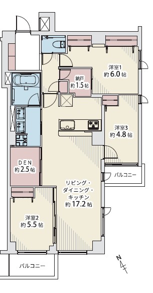 南青山ユニハイツ-間取り