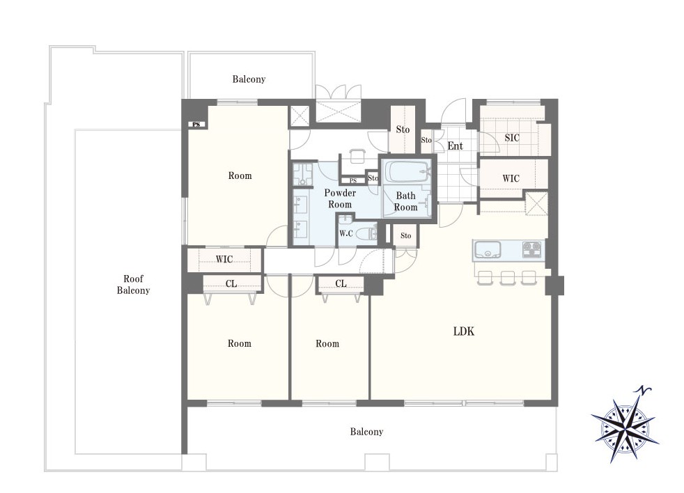 オリンピアード麻布霞坂-間取り