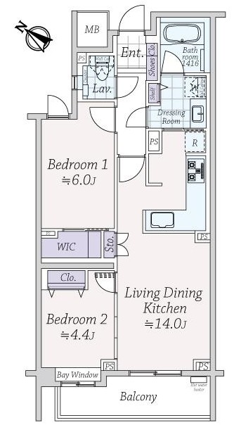 オーベル目黒-間取り