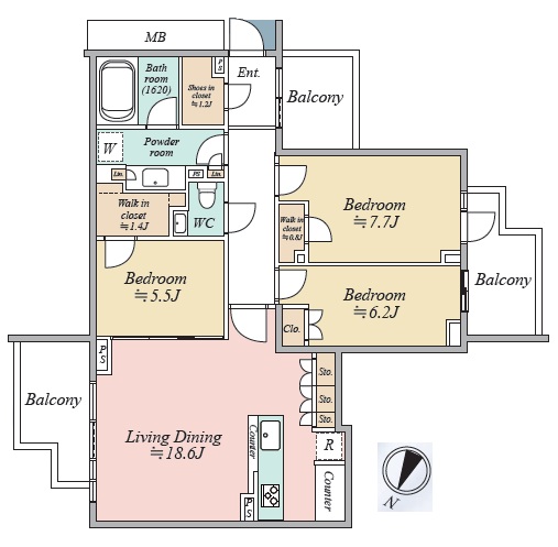 ザパークハウスグラン南青山高樹町-間取り