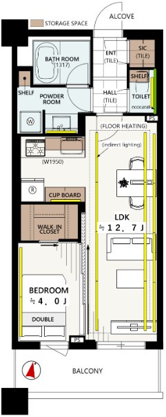 テラス渋谷美竹-間取り