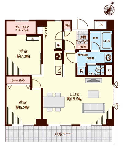 ドエルアルス目黒-間取り