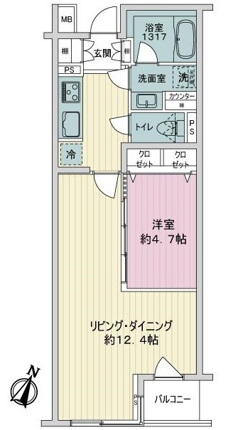 メゾンヴェール幡ヶ谷-間取り