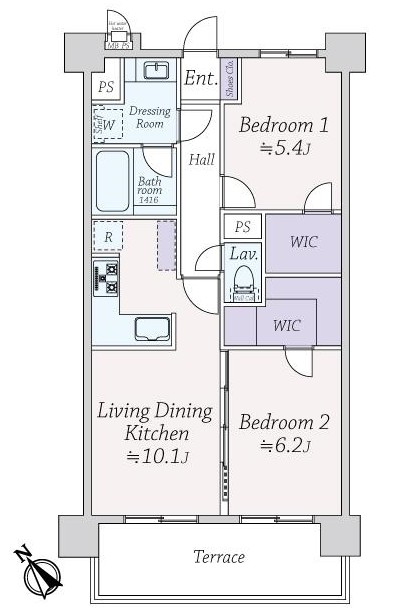 ライオンズシティ幡ヶ谷弐番館-間取り