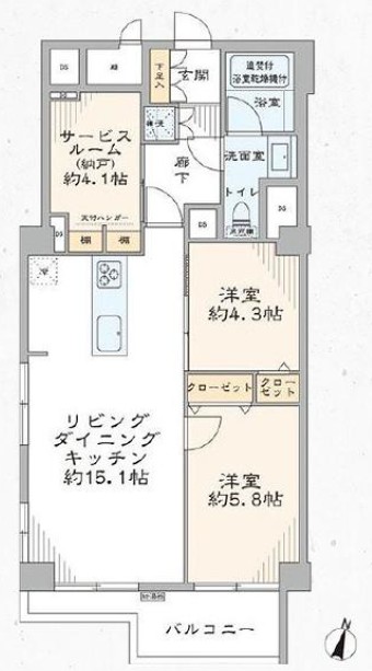 ライオンズマンション南平台-間取り