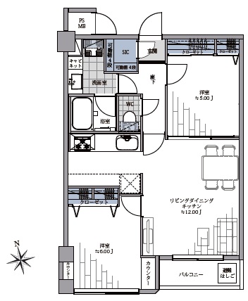 代々木ロイヤルマンション-間取り
