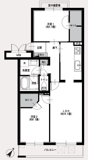 神宮前プリンスハイツ-間取り