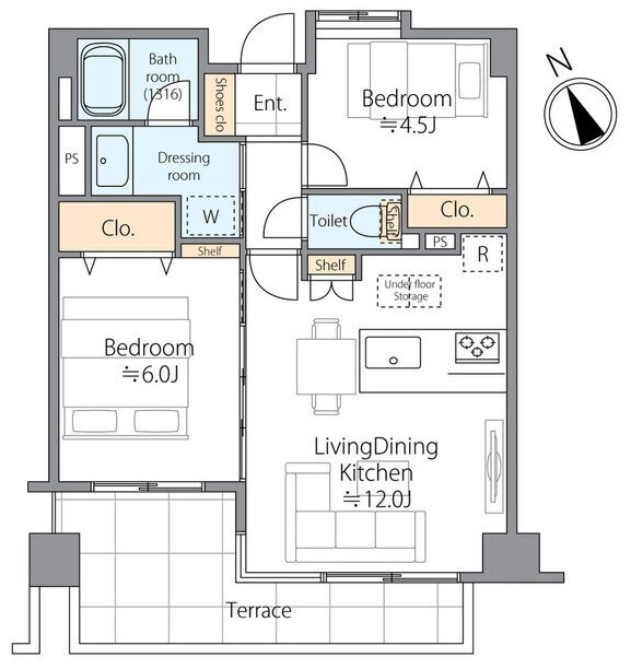 ザパームス代々木-間取り