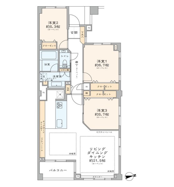 シティコート代々木-間取り