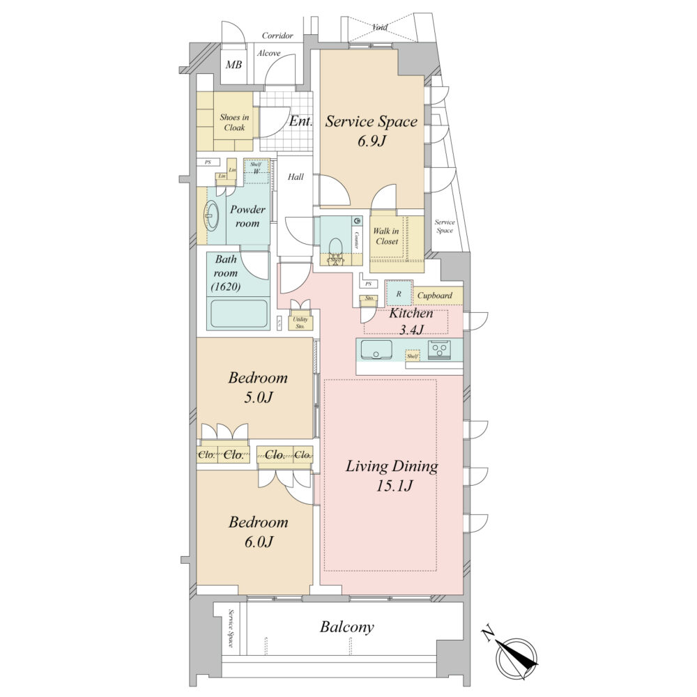 ジオ南青山-間取り