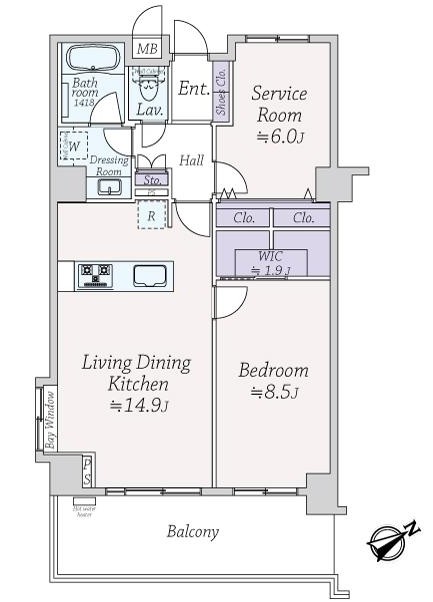 ウィスティリアコート代官山-間取り